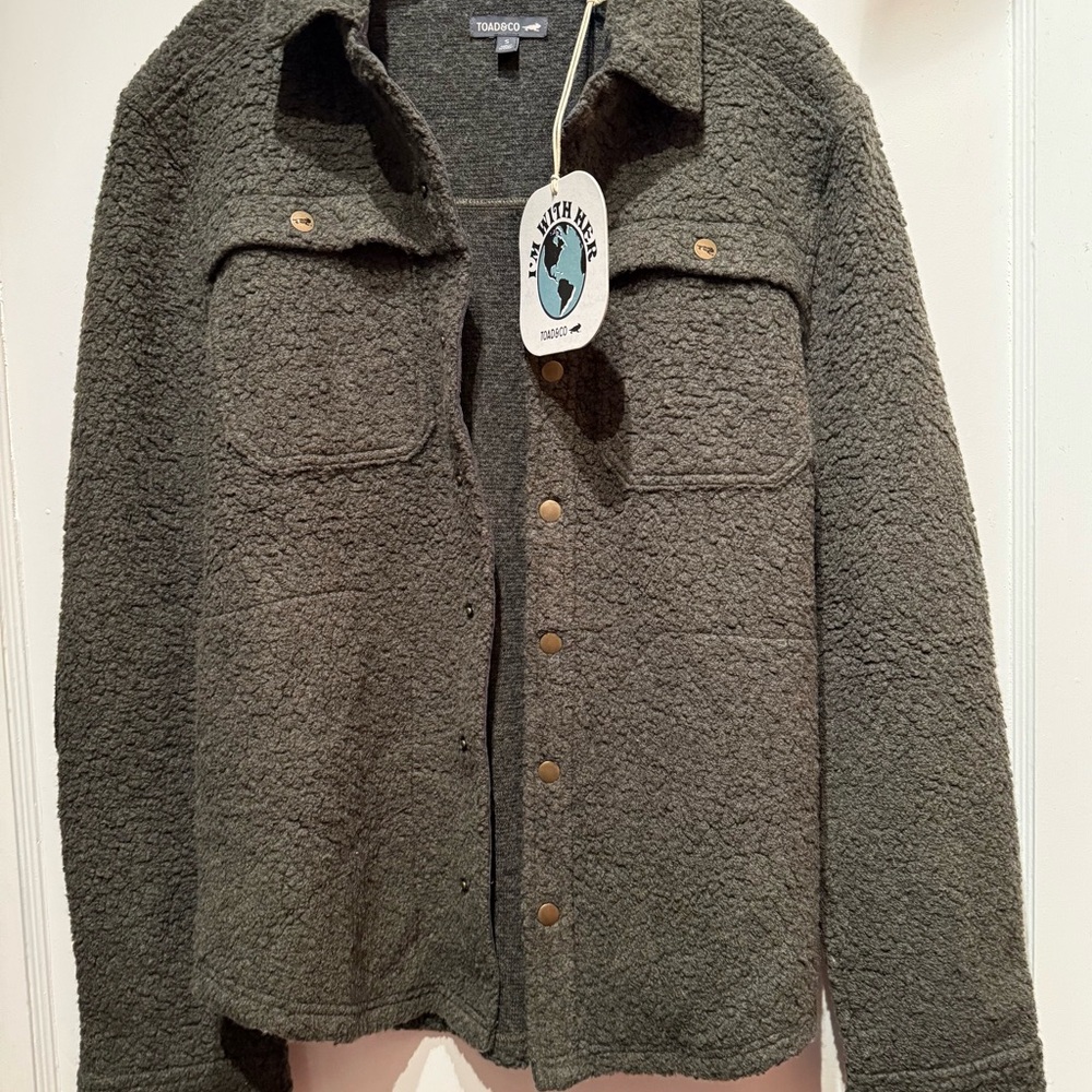Toad &Co Forest Green Wool Jacket Size Small